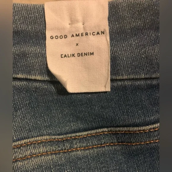 Good American x Calik Denim Always Fits Good Legs Skinny Crop Fits sizes 28W-32W - Picture 6 of 14